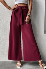 Load image into Gallery viewer, Tie Front Wide Leg Pants
