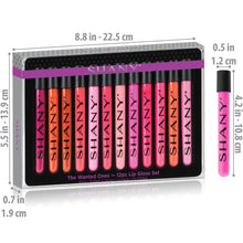 Load image into Gallery viewer, The Wanted Ones - 12 Piece Lip Gloss Set with Aloe Vera and Vitamin E
