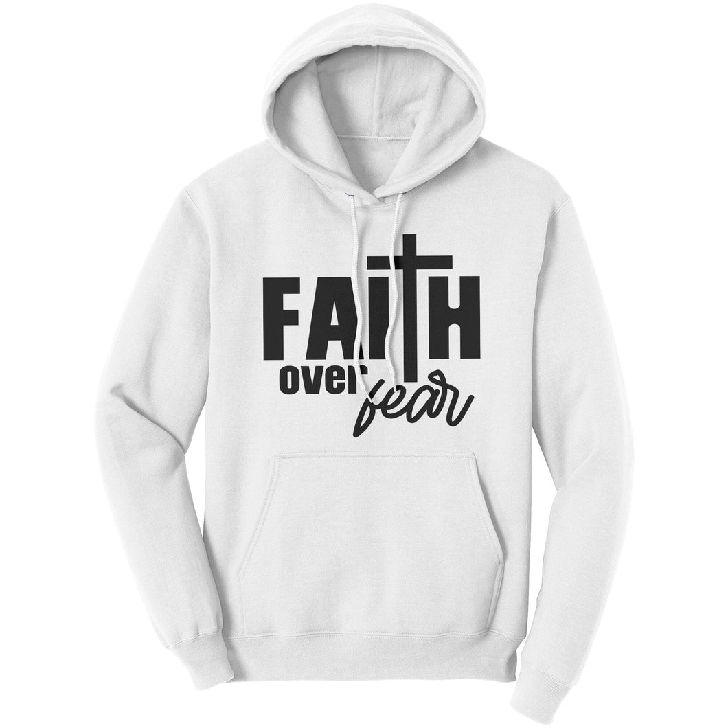 Uniquely You Graphic Hoodie Sweatshirt, Faith Over Fear Hooded Shirt