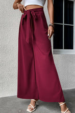 Load image into Gallery viewer, Tie Front Wide Leg Pants
