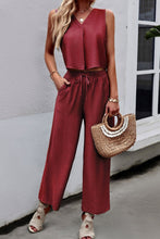 Load image into Gallery viewer, V-Neck Tank and Drawstring Pants Set
