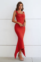 Load image into Gallery viewer, Ruched Sweetheart Neck Hem Detail Dress
