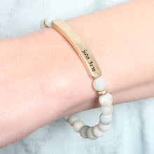 Load image into Gallery viewer, John 3:16 Bar Natural Stone Bracelet
