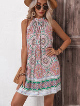 Load image into Gallery viewer, Bohemian Grecian Sleeveless Mini Dress
