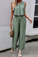 Load image into Gallery viewer, V-Neck Tank and Drawstring Pants Set
