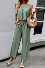 Load image into Gallery viewer, V-Neck Tank and Drawstring Pants Set
