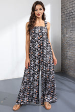 Load image into Gallery viewer, Floral Square Neck Wide Leg Jumpsuit
