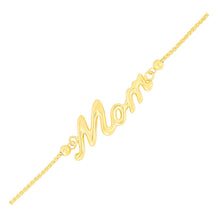 Load image into Gallery viewer, 14k Yellow Gold MOM Style Lariat Bracelet
