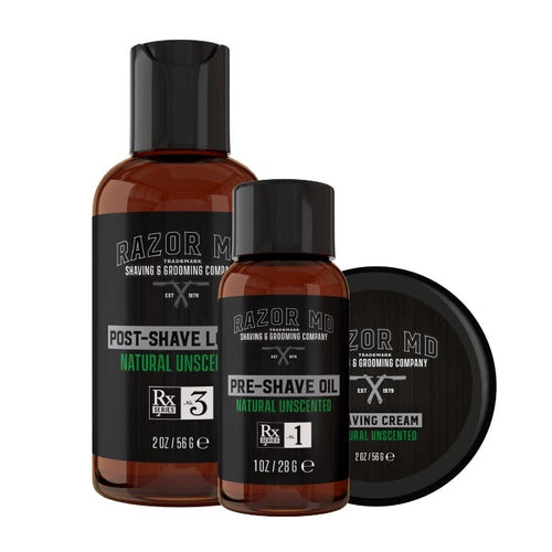 Natural Unscented Travel Trio