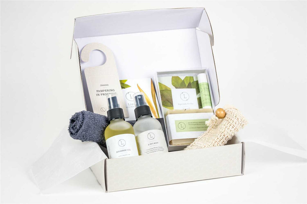 Bath and Body Men Skincare Gift Box, Special soothing and massaging Set