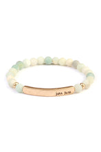 Load image into Gallery viewer, John 3:16 Bar Natural Stone Bracelet
