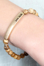 Load image into Gallery viewer, John 3:16 Bar Natural Stone Bracelet
