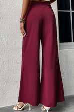 Load image into Gallery viewer, Tie Front Wide Leg Pants
