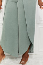 Load image into Gallery viewer, Blumin Apparel Confidently Chic Full Size Split Wide Leg Pants in Sage
