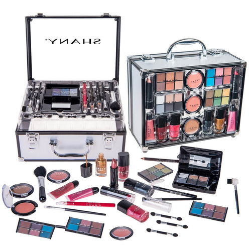SHANY Carry All Trunk Makeup Set (Eye shadow palette/Blushes/Powder/Nail Polish and more) - SHOP  - MAKEUP SETS - ITEM# SH-220