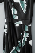 Load image into Gallery viewer, Printed Off-Shoulder Slit Midi Dress
