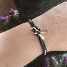 Load image into Gallery viewer, Copper Breast Cancer Awareness Ribbon Bracelet
