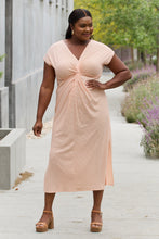 Load image into Gallery viewer, Culture Code Full Size Striped Twisted Detail Maxi Dress in Light Tomato
