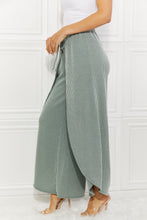 Load image into Gallery viewer, Blumin Apparel Confidently Chic Full Size Split Wide Leg Pants in Sage
