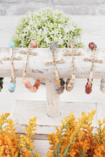 Load image into Gallery viewer, Mix Beads Hammered Cross Bracelet
