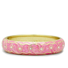Load image into Gallery viewer, LO2136 - Flash Gold White Metal Bangle with Top Grade Crystal  in Clear
