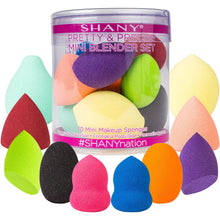 Load image into Gallery viewer, SHANY Pretty &amp; Precise Mini Makeup Blender Puff Set - Premium Latex-Free Mini Makeup Sponges For Foundation and Blending - Set of 10 - SHOP  - APPLICATORS - ITEM# SH-BLENDER-02
