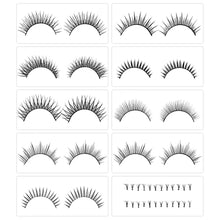 Load image into Gallery viewer, Eyelash extend - set of 10 assorted reusable eyelashes
