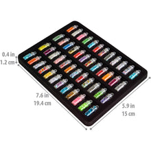 Load image into Gallery viewer, 3D Nail Art Decoration Mini Bottles - 48 Glass Bottles With Free Nail Art Tweezer
