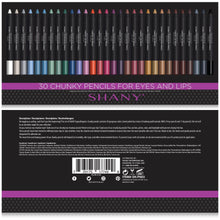 Load image into Gallery viewer, Multi-Use Chunky Pencils For Eyes and Lips W Vitamin E &amp; Aloe Vera - 30 Colors

