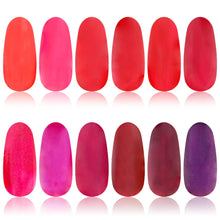 Load image into Gallery viewer, Nail Polish Set with 12 Semi Glossy and Shimmery Finishes
