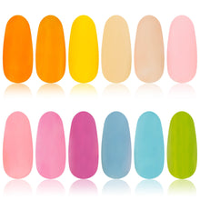 Load image into Gallery viewer, Nail Polish Set with 12 Semi Glossy and Shimmery Finishes
