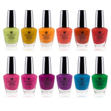 Load image into Gallery viewer, Nail Polish Set with 12 Semi Glossy and Shimmery Finishes
