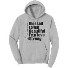 Load image into Gallery viewer, Uniquely You Graphic Hoodie Sweatshirt, I am Blessed Hooded Shirt
