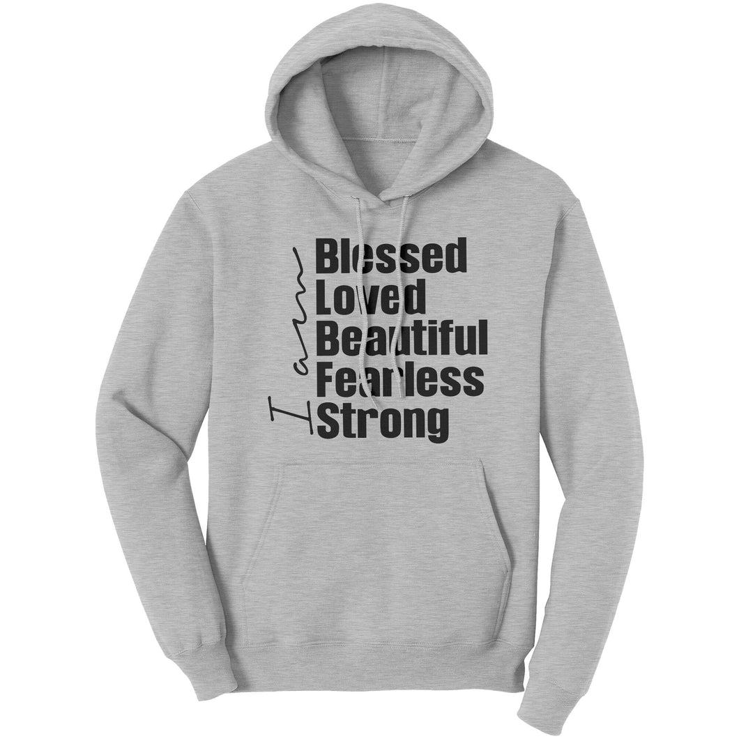 Uniquely You Graphic Hoodie Sweatshirt, I am Blessed Hooded Shirt